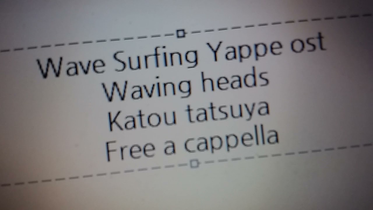 WAVE サーフィンやっぺ OST Waving heads 加藤達也 Free a cappella フリーアカペラ