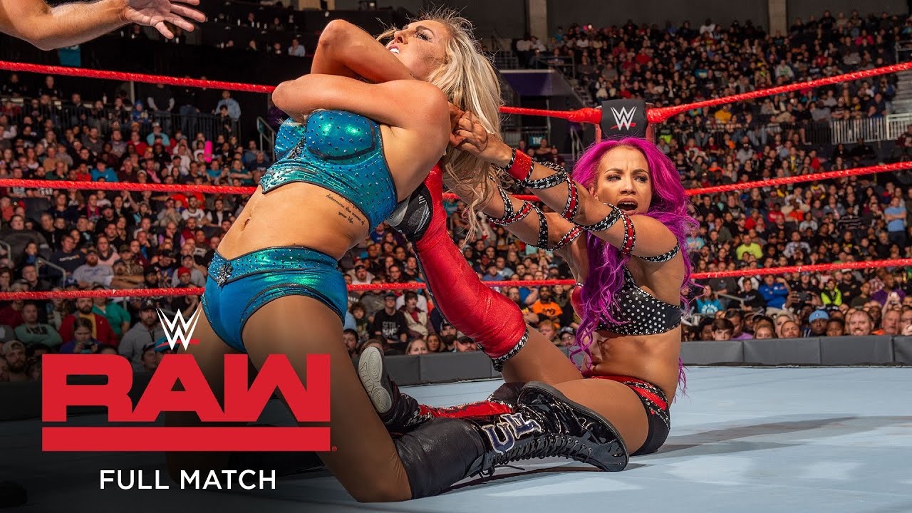 Full Match Flair Vs Banks Raw Women S Title Falls Count Anywhere