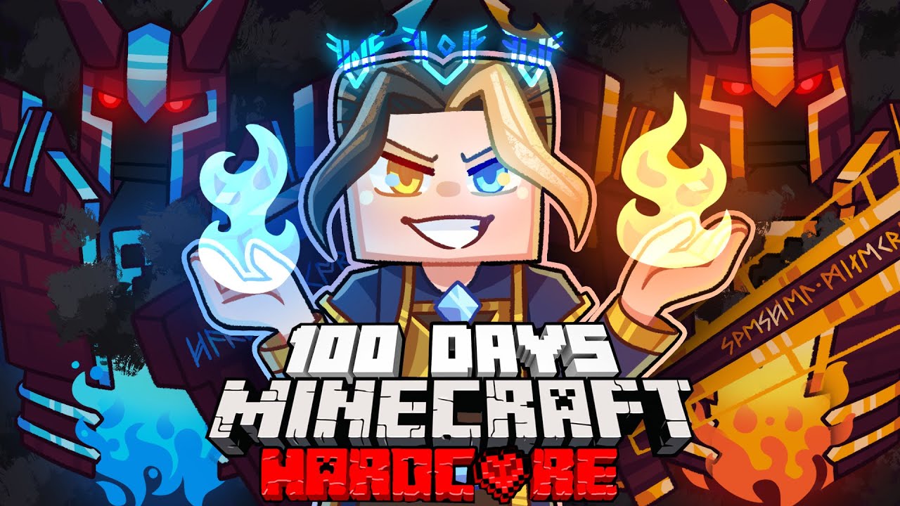 I Survived 100 Days As A SORCERER In Hardcore Minecraft Anime