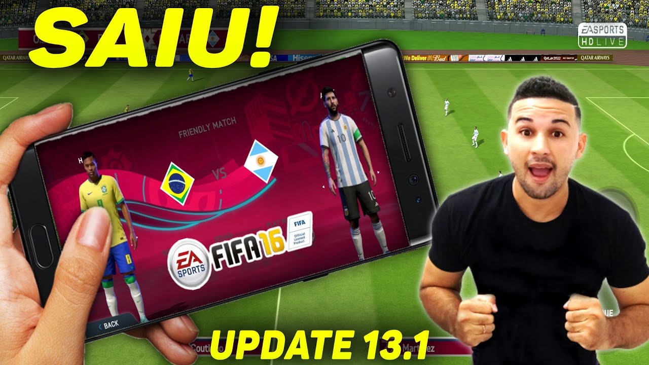 SAIU UPDATE 13 1 DO FIFA 16 MOBILE MODO OFFLINE COPA DO MUNDO QATAR