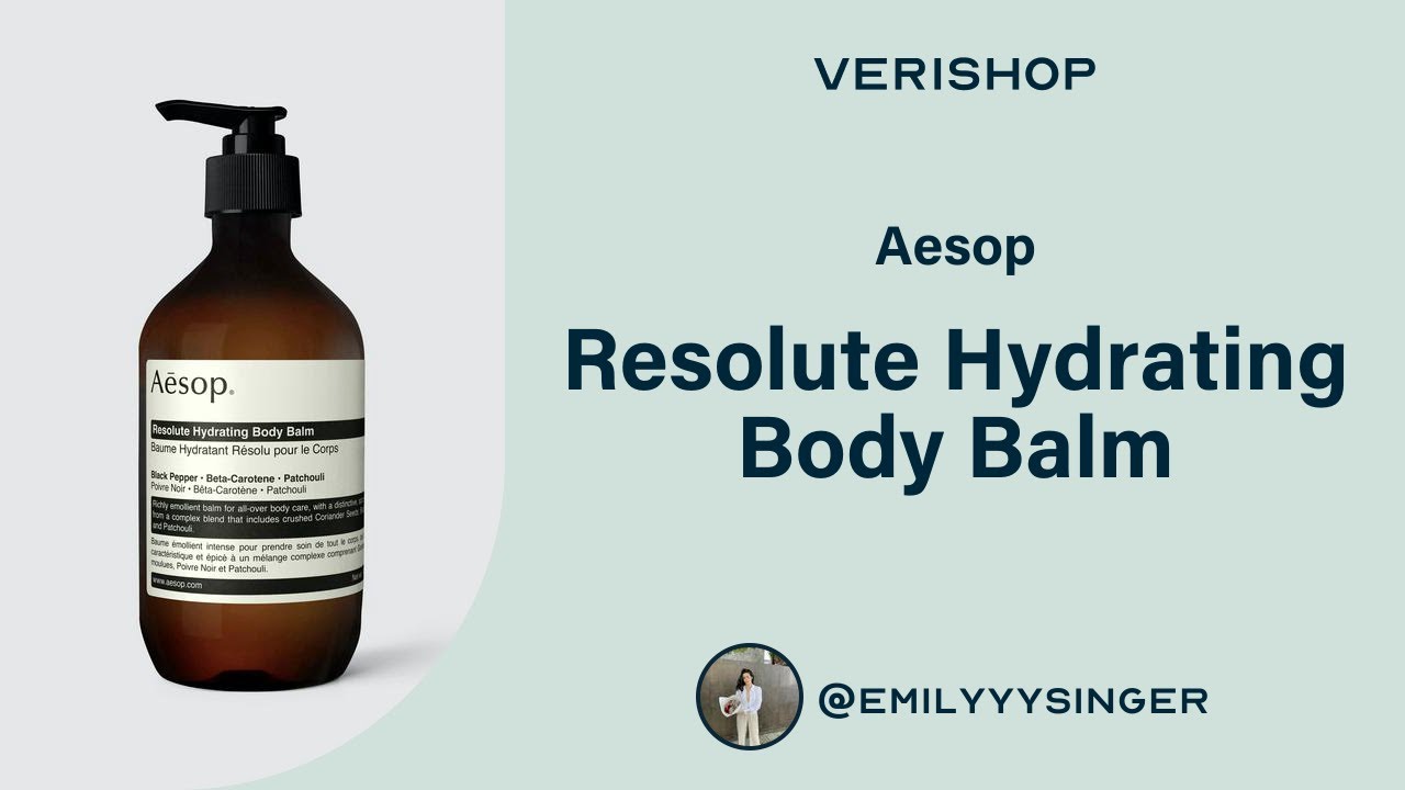 Aesop Resolute Hydrating Body Balm Review Life WACOCA JAPAN People