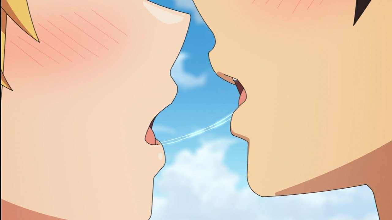 Anime tongue Kiss