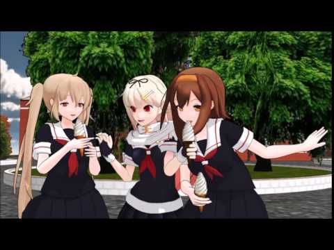 Mmd艦これ 白露型でけいおん 2期op Go Go Maniac Anime Wacoca Japan People Life Style