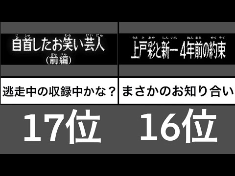 名探偵コナンの面白すぎるタイトルランキング アニメ比較 Anime Wacoca Japan People Life Style