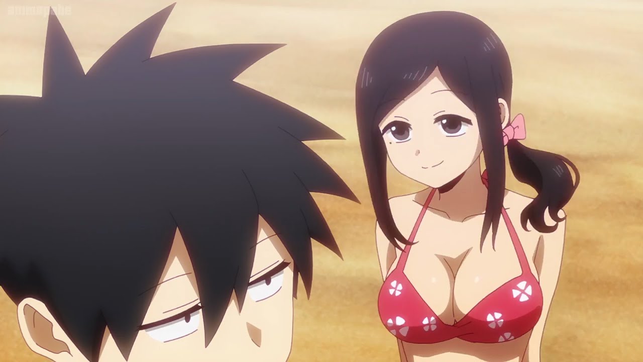 Sakurai And Kazuma Flirting At The Beach My Senpai Is Annoying Episode 9 Anime Wacoca