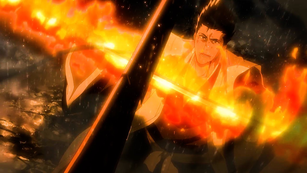 BLEACH『千年血戦篇』 Isshin unleashed Shikai to stop Aizen's Hollow experiment ...