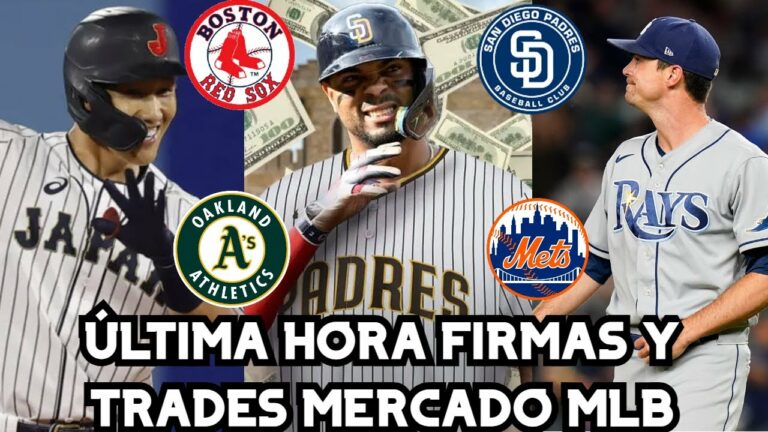 FIRMAS Y TRADES メルカド MLB/ ボガーツ A パドレス、吉田 A レッド ソックス、ディアス A オークランド、ラリー A メッツ