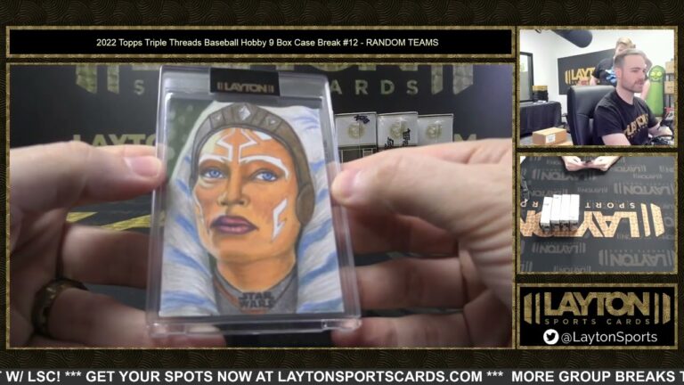 オールスターゲームパッチ＆ウッドカード！  2022 Topps Triple Threads ベースボール ホビー 9 ボックス ケース ブレイク #12