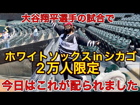 大谷翔平選手出場【Giveaway】エンゼルス対ホワイトソックス戦のGuaranteed Rate Fieldで先着2万人に配布されたもの。現地4月30日