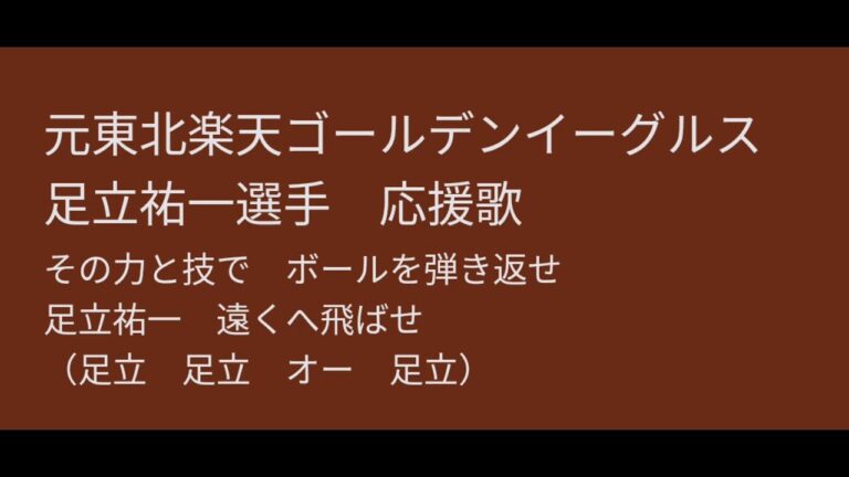 元東北楽天ゴールデンイーグルス　　　　　　　　　　　　　　足立祐一選手