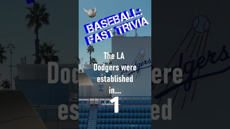 Dodgers fans, did you get them right? Let me know in the comments.