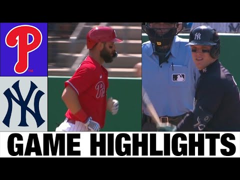 Philadelphia Phillies vs. New York Yankees Full Game Highlights | 2023 Spring Training-MLB PreSeason