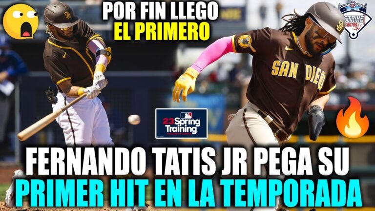 Así fue EL PRIMER HIT DE FERNANDO TATIS JR en la TEMPORADA con los PADRES DE SAN DIEGO MIRA ESTO MLB