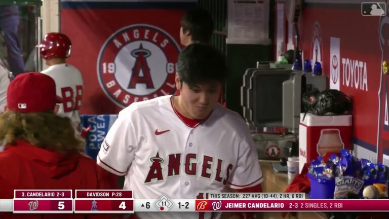 【4月11日】大谷翔平【ナショナルズ戦】ファールボールに驚く人々　2023年