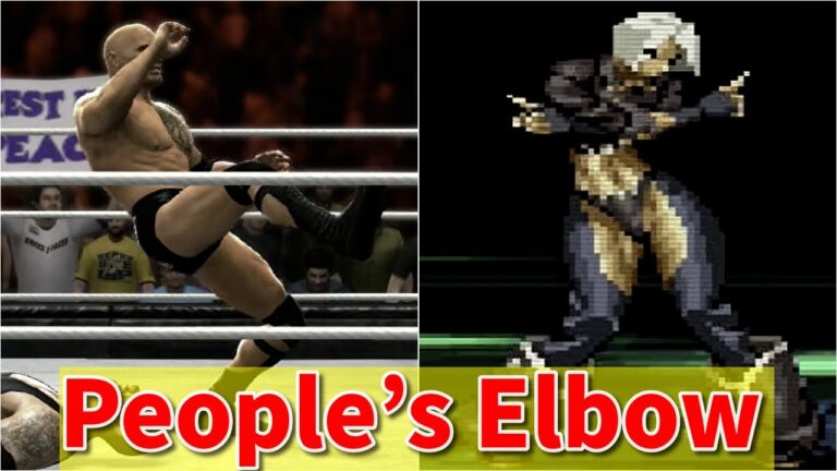【WWE】ピープルズ・エルボー 比較 -People's Elbow Comparison Moves-【THE ROCK】