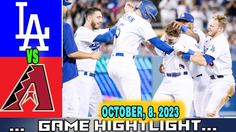 ドジャース対Dバックスのプレーオフ [TODAY] 2023 年 10 月 8 日 - MLB ハイライト |  MLB プレーオフ 2023