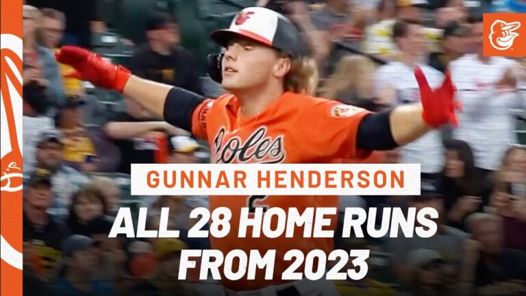 グンナー・ヘンダーソンの2023年全28本塁打 |  MLBPA優秀ルーキー | ボルチモア オリオールズ