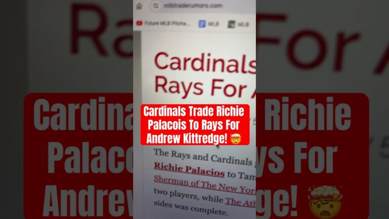 BREAKING: Cardinals Trade OF/2B Richie Palacois To The Rays For P Andrew Kittredge! 🤯 Jan 5 2024