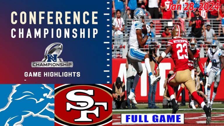 デトロイト ライオンズ vs サンフランシスコ 49ers フルゲーム 01/28/2024 |  NFCチャンピオンシップ |  NFL プレーオフ