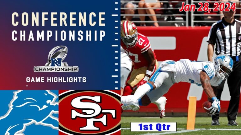 デトロイト ライオンズ vs サンフランシスコ 49ers 第 1 四半期 フルゲーム 01/28/2024 |  NFCチャンピオンシップ |  NFL プレーオフ