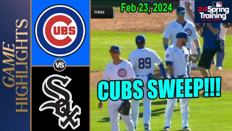 シカゴ・カブス vs ホワイトソックス フルゲーム 2024年2月23日 |  MLB スプリングトレーニング 2024