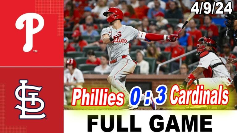 セントルイス・カージナルス vs フィラデルフィア・フィリーズ 全試合ハイライト |  04/09/24 |  MLBのハイライト