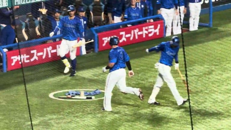 楠本泰史 ゴロで7点目 2回表 横浜DeNAベイスターズ 2024年4月21日 東京ヤクルトスワローズ 長谷川宙輝