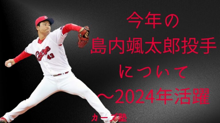 今年の島内颯太郎投手について〜2024年活躍