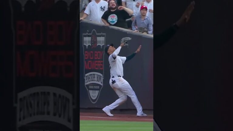 Juan Soto reaches into the stands for an amazing grab!