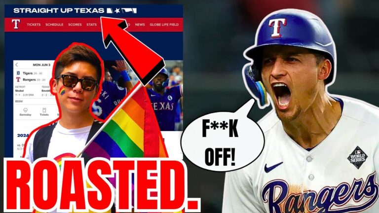 MLBファンはプライド月間の「STRAIGHT UP TEXAS RANGERS」スローガンに憤慨し、Woke Sports Writerを激怒させる！