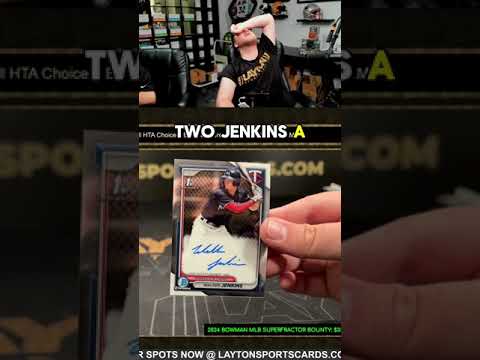 Twins - Walker Jenkins - 1st Base Auto  #sportscards #boxbreak#bowmanchrome #baseballcard #mlb