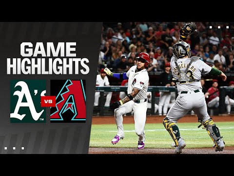 A's vs. D-backs 試合ハイライト (6/28/24) | MLB ハイライト