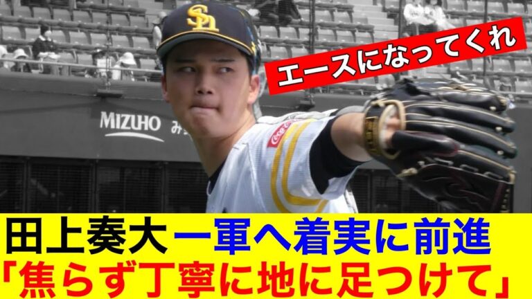 ホークス田上奏大一軍へ着実に前進「焦らずに丁寧に地に足つけて」