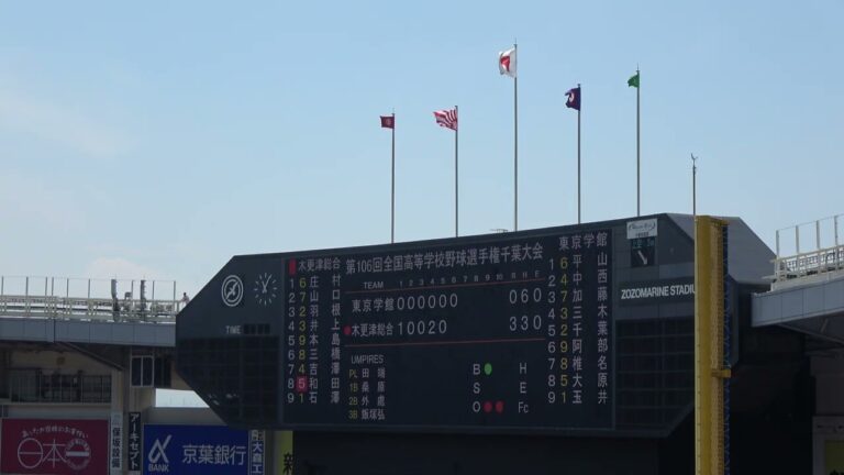 夏の高校野球　千葉県大会2024 07-25  準決勝　東京学館 V.S. 木更津総合 ZOZOマリンスタジアム  木更津総合応援団　スモーク・オン・ザ・ウォーター　DEEPPURPLE C0026