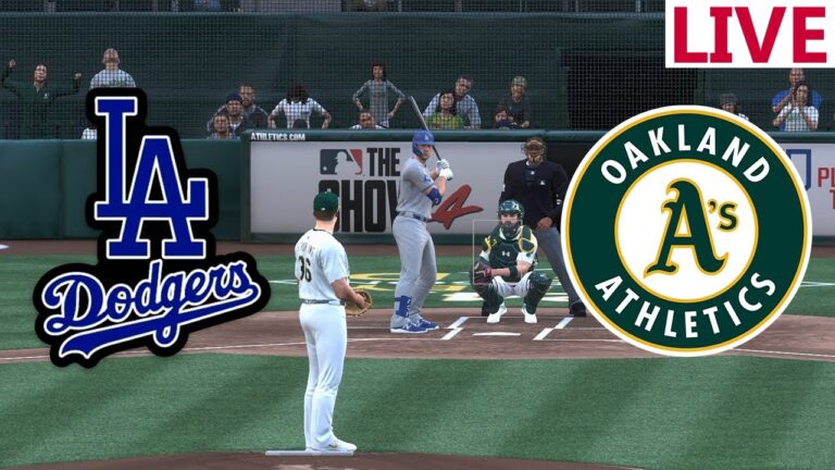 🔴ライブ野球🔴ロサンゼルス・ドジャース VS オークランド・アスレチックス /8月4日/MLB THE SHOW 2024