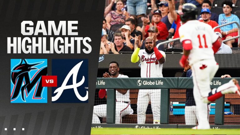 Marlins vs. Braves Game Highlights (8/1/24) | MLB Highlights