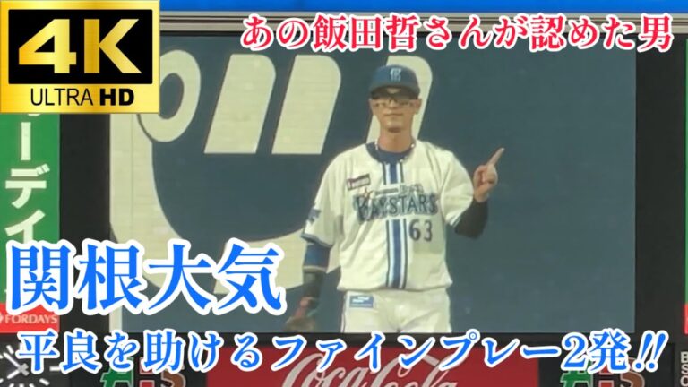 【これには平良もニッコリ】関根大気 平良の完封を手助けする好プレー2連発‼︎ 東京ヤクルトスワローズ 横浜denaベイスターズ 2024.7/4