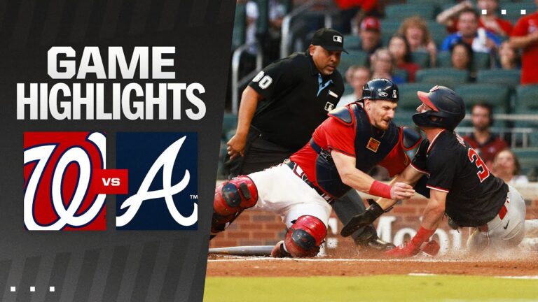 Nationals vs. Braves Game Highlights (8/23/24) | MLB Highlights