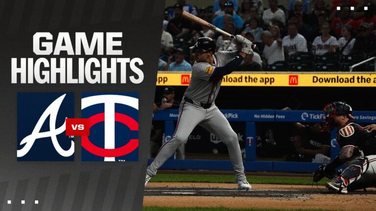 Braves vs. Twins Game Highlights (8/26/24) | MLB Highlights