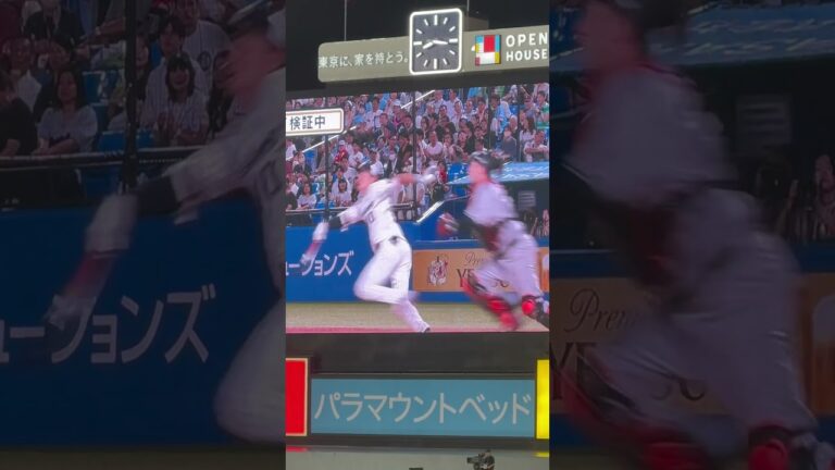 宮本丈選手リプレイ検証ヤクルトスワローズ