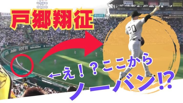 【強肩】戸郷翔征の遠投がすごい！（８月３０日読売ジャイアンツ対阪神タイガース）