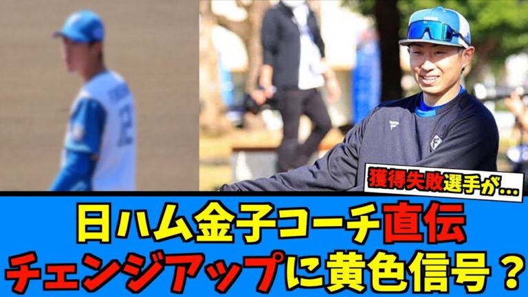 【ついに壁が…】日ハム金子コーチ直伝チェンジアップ習得に困難極める選手出てしまう…【日ハム なんJ 反応集】ファイターズ 福島蓮 金子千尋