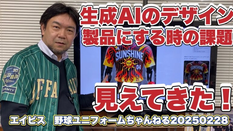 生成AIで作ったデザインを使用して、オリジナルユニフォームを作成してきて見えてきたこと、今回の動画でお届けしてます。デザインは面白いんだけど。。。作る工程は無視されていることが多いんです！