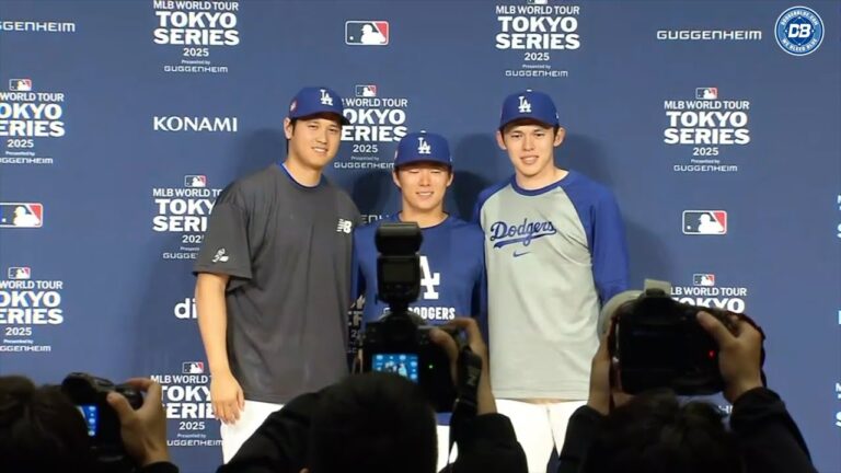 東京シリーズ：ヨシノブヤマモト、靴hei ohtani＆roki sasakiは、日本へのリターンズ、東京ドームについて話し合います