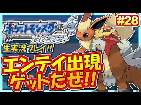 ポケモンhgss まさかのエンテイ出現 ゲットなるか ポケットモンスター ハートゴールド ソウルシルバー実況 28 生放送録画 Games Wacoca Japan People Life Style