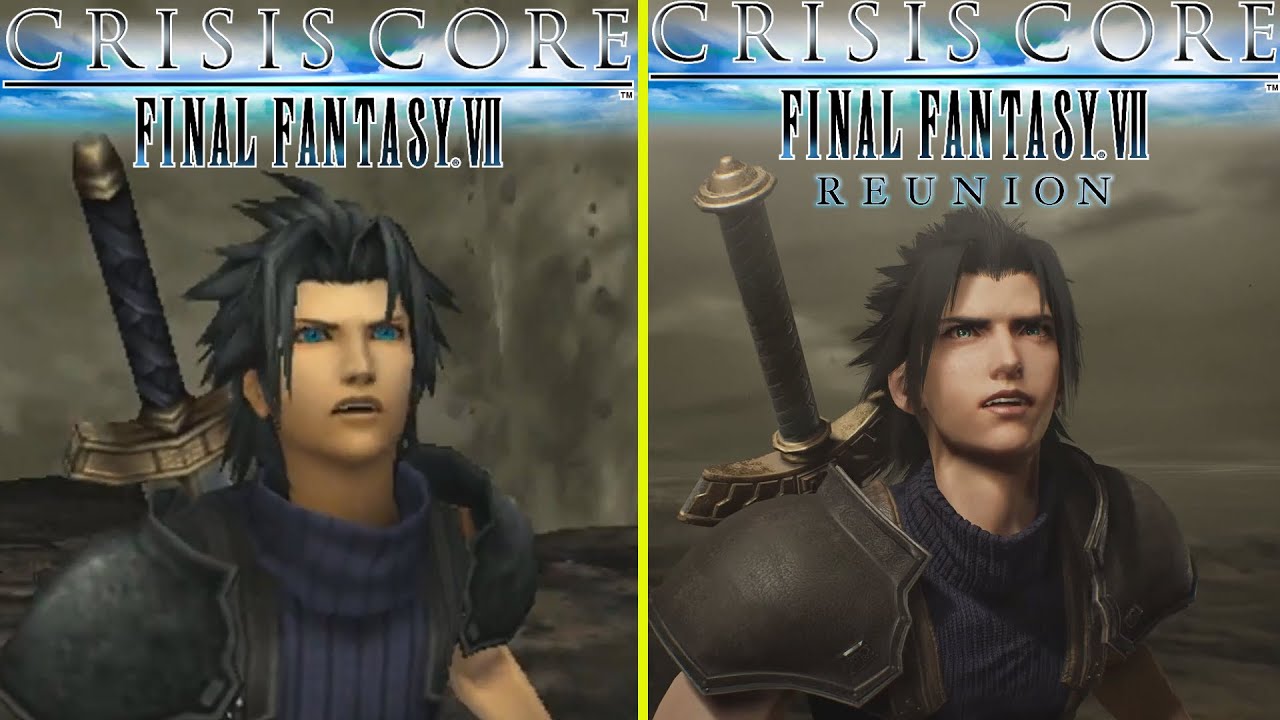 CRISIS CORE FINAL FANTASY VII – REUNION Remake Vs Original PSP Early ...