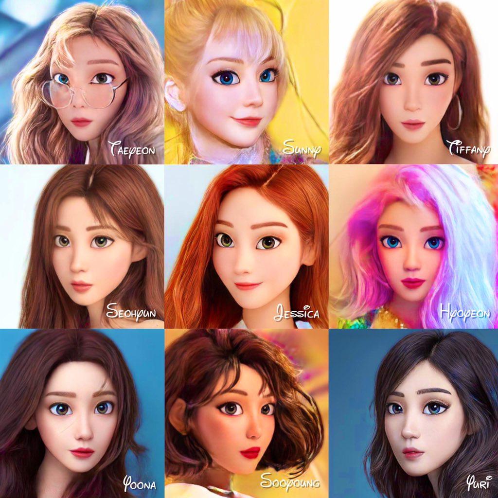 アイドルのアイドル 少女時代 Snsd Ot9をディズニーキャラクターとして再考 K Pop Wacoca Japan People Life Style