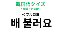 「배 불러요（ぺ ブルロヨ）」の意味は？韓国ドラマの頻出フレーズ！