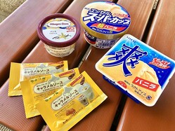 【セブン】″キャラメルソース″×バニラアイスが「うますぎ」とバズり中。アイス3種で試してみたら驚きの結果に...。《食べてみた》