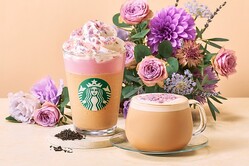 「ロイヤル アール グレイ ブーケ フラペチーノ」（Tall 690円）、「ロイヤル アール グレイ ブーケ ＆ ティー ラテ」（Tall 590円）　※価格は税込み＆テイクアウトは税率が異なる